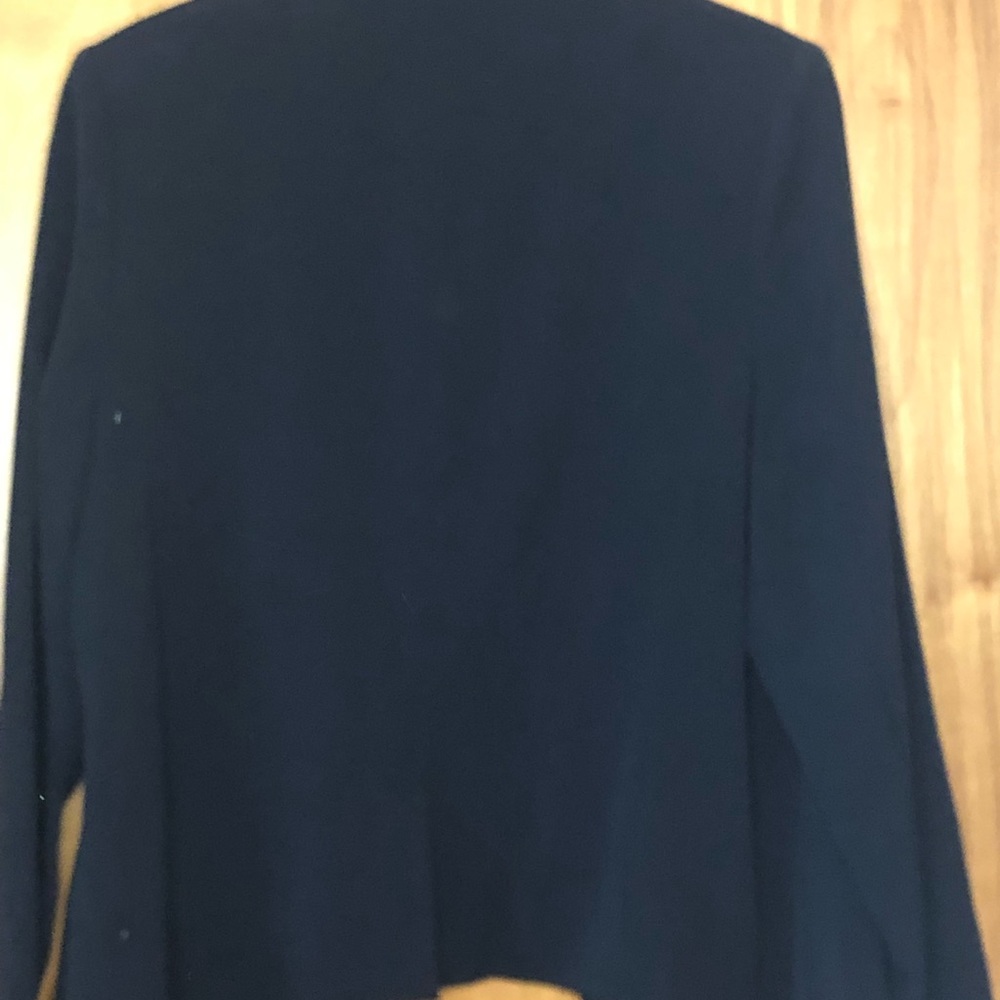 Lane Bryant blazer with lace collar
